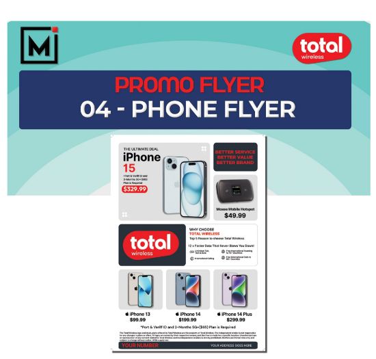 Picture of Total Wireless Promotional Flyer Design 4 - Plan